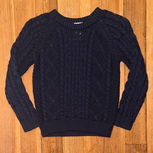 L.L. Bean Other - L.L. Bean Navy Cable Knit Sweater